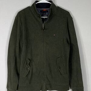 Tommy Hilfiger Olive Green Zip-Up Jacket Men's Size Small